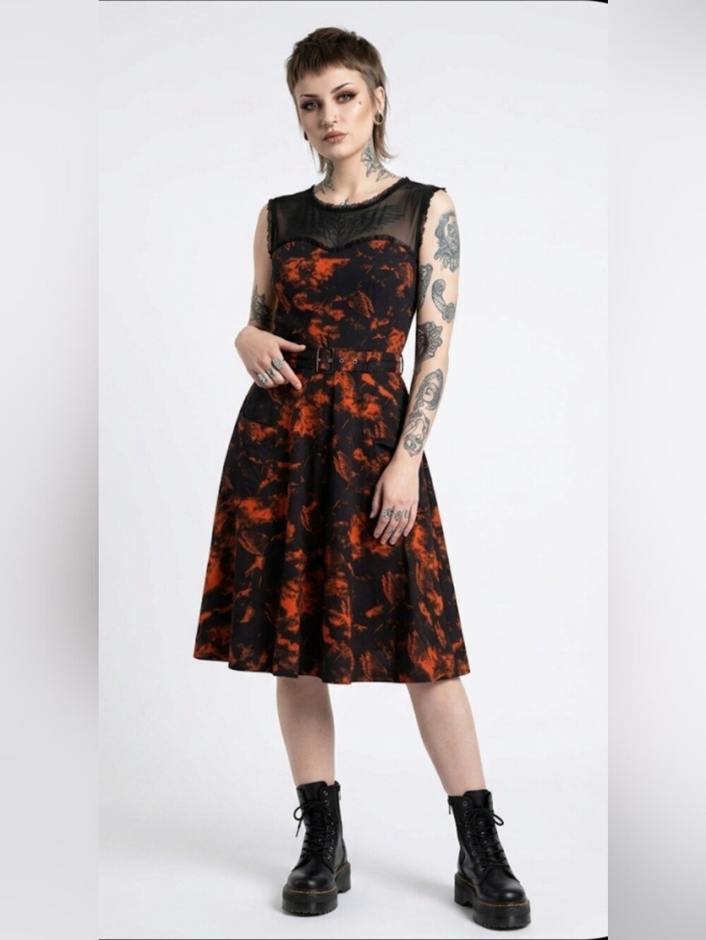 Vintage Petticoat Lane Swing Dress. 16ptp